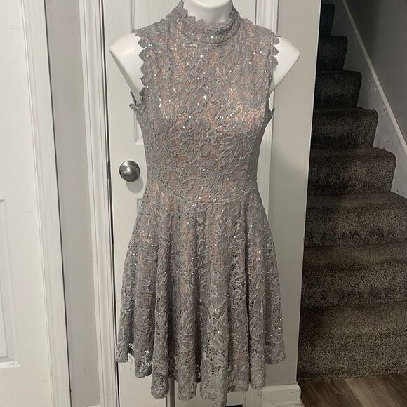 CITY STUDIO SEQUIN MINI DRESS SIZE SMALL - Picture 2 of 8